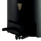 Porta pellets con tapa, escoba y pala Made in Italy - Cacatua Viadurini