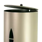 Porta pellets con tapa, escoba y pala Made in Italy - Cacatua Viadurini