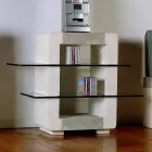 Puerto de TV de alta fidelidad piedra y cristales diseño moderno Xeni Viadurini