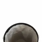 Lavadero ovalado en piel regenerada Riky fabricado en Italia. Viadurini