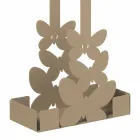 Portavasos doble en hierro blanco, beige o marfil Hecho en Italia - Leiden Viadurini