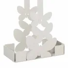 Portavasos doble en hierro blanco, beige o marfil Hecho en Italia - Leiden Viadurini