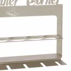 Portabotellas hecho a mano en hierro precioso Made in Italy - Maste Viadurini