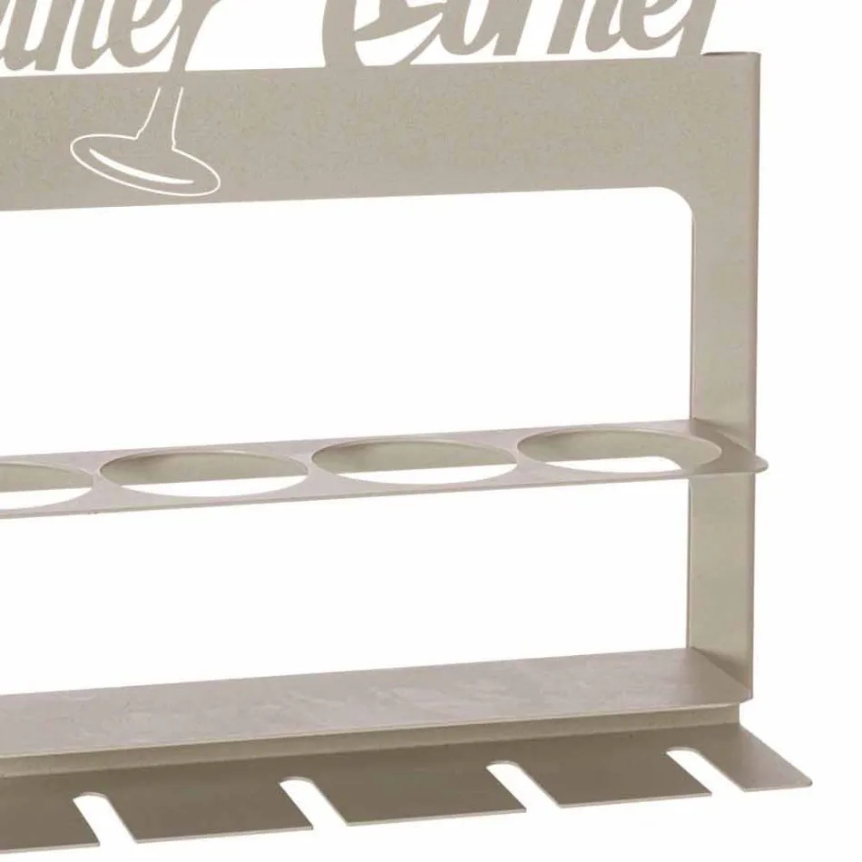 Portabotellas hecho a mano en hierro precioso Made in Italy - Maste Viadurini