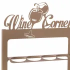 Portabotellas hecho a mano en hierro precioso Made in Italy - Maste Viadurini