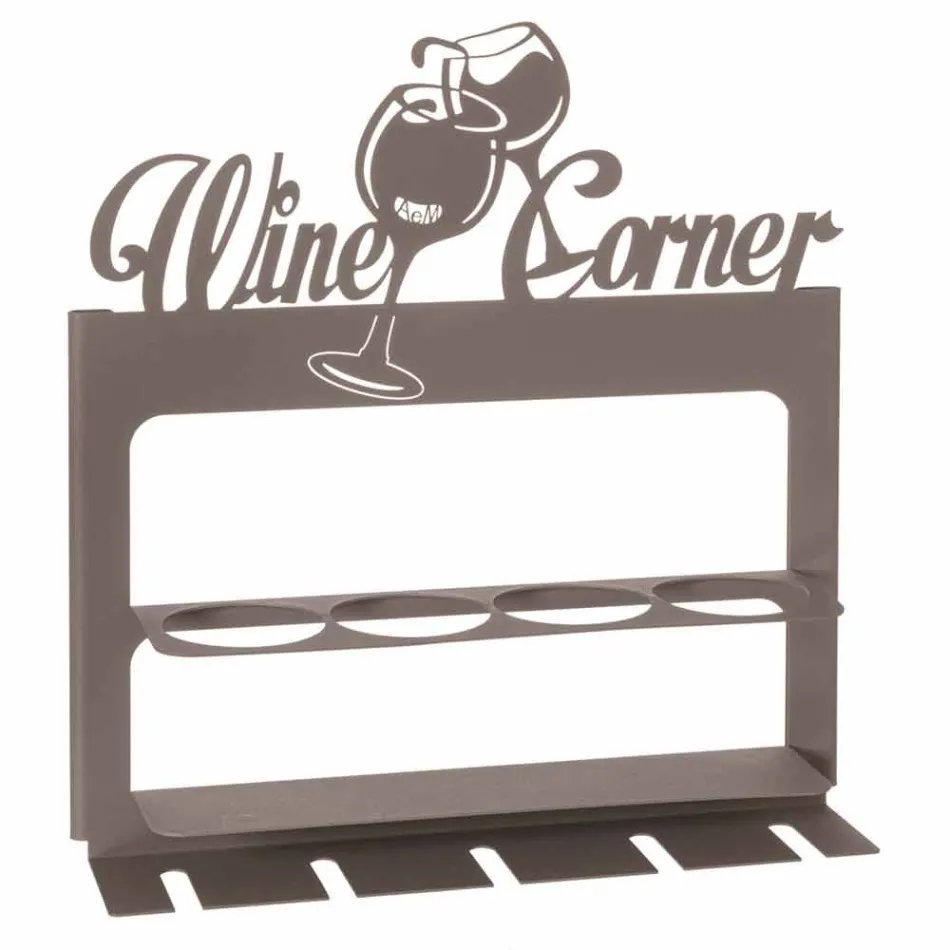 Portabotellas hecho a mano en hierro precioso Made in Italy - Maste Viadurini