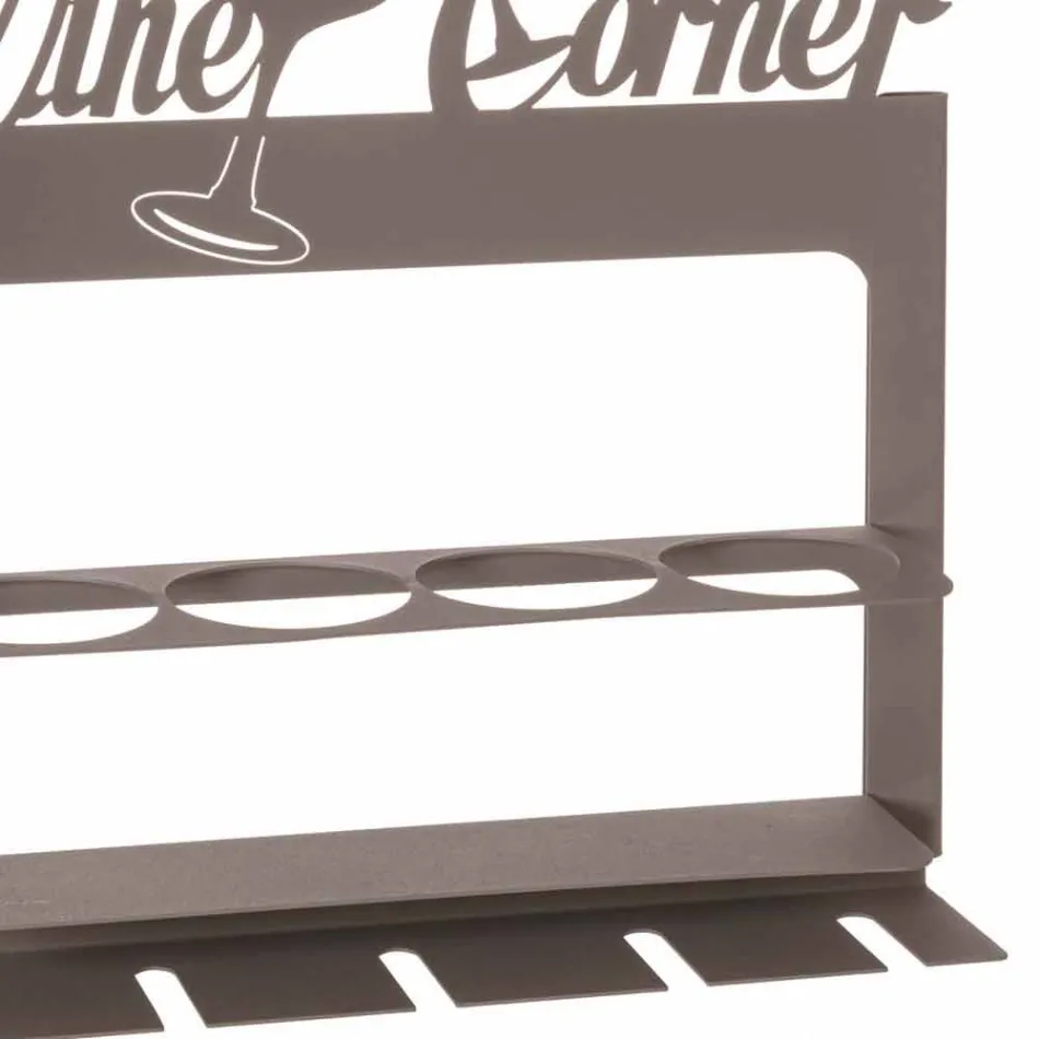 Portabotellas hecho a mano en hierro precioso Made in Italy - Maste Viadurini