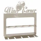 Portabotellas hecho a mano en hierro precioso Made in Italy - Maste Viadurini