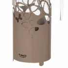 Porta botella moderno en hierro blanco, beige o marfil hecho en Italia - Leiden Viadurini