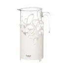 Porta botella moderno en hierro blanco, beige o marfil hecho en Italia - Leiden Viadurini