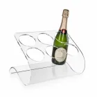 Portabotellas independiente para 6 botellas en plexiglás transparente - Tanatin Viadurini