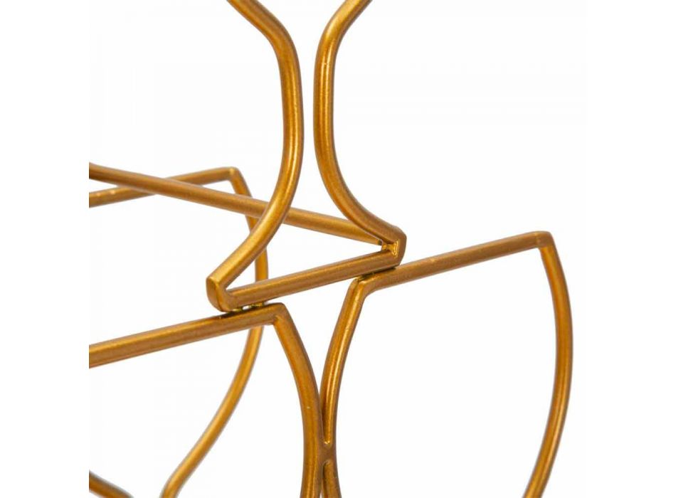 Portabotellas para mesa de 6 plazas de diseño moderno en hierro - Brody Viadurini