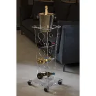 Portabotellas de columna y cubo de hielo en acrílico transparente - Ciampino Viadurini