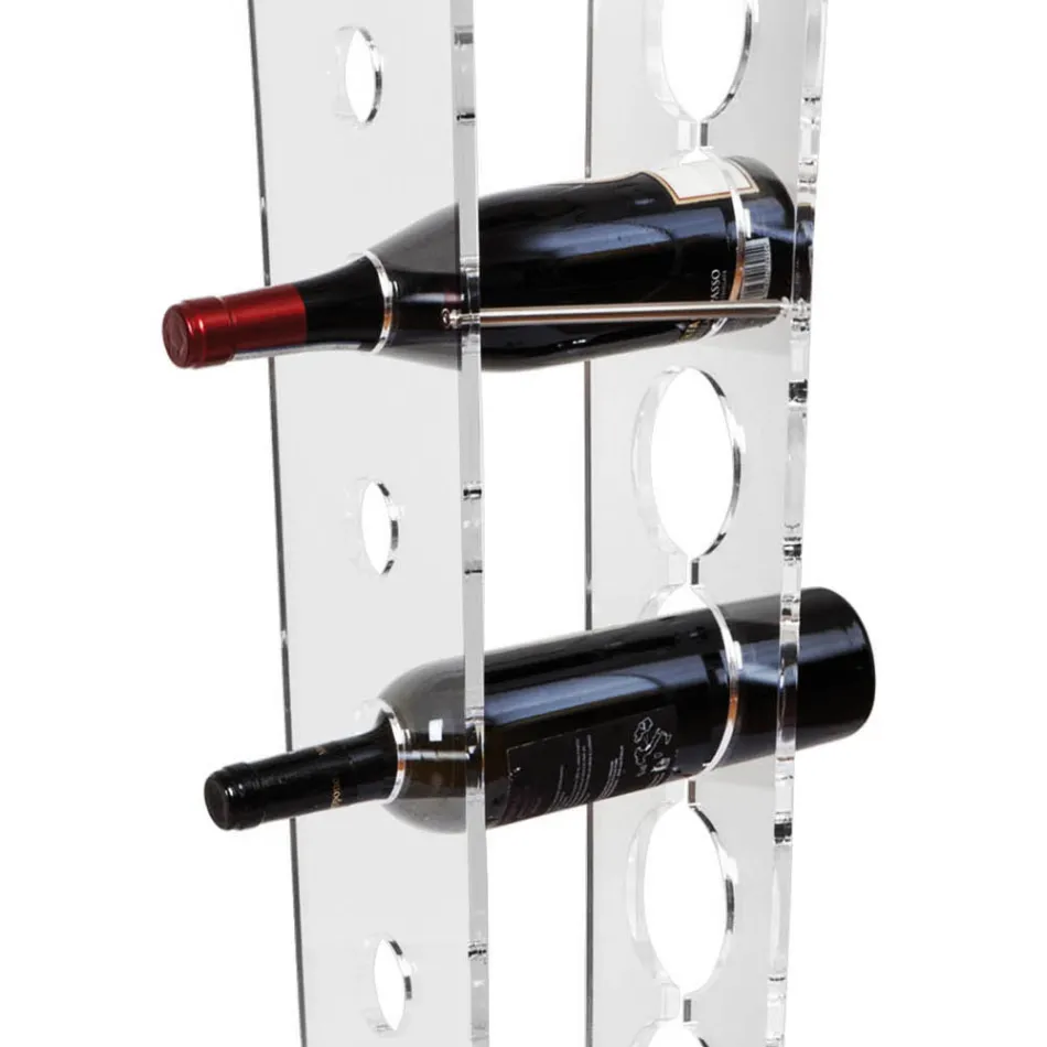 Portabotellas de columna y cubo de hielo en acrílico transparente - Ciampino Viadurini