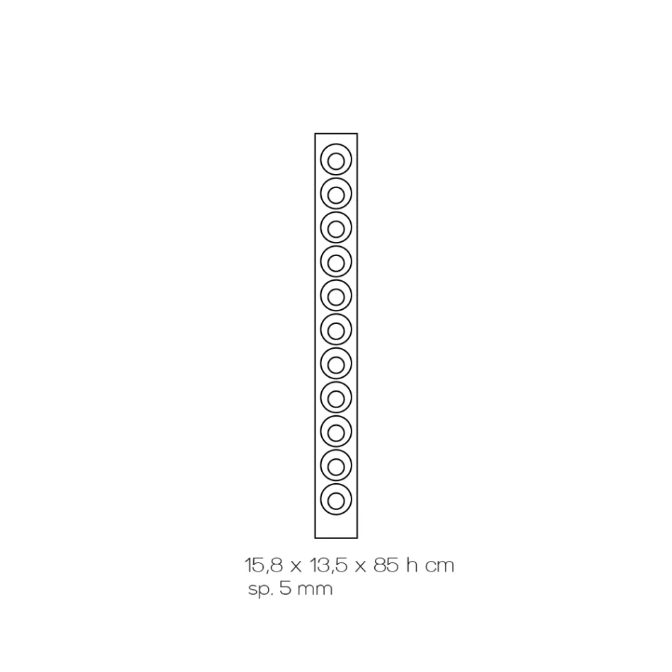 Portabotellas de pared para vino en cristal acrílico transparente - Piccolo Viadurini