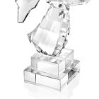 Candelabro de cristal italiano de lujo con diseño en forma de ángel - Paqui Viadurini