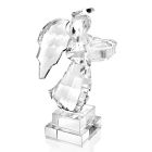 Candelabro de cristal italiano de lujo con diseño en forma de ángel - Paqui Viadurini