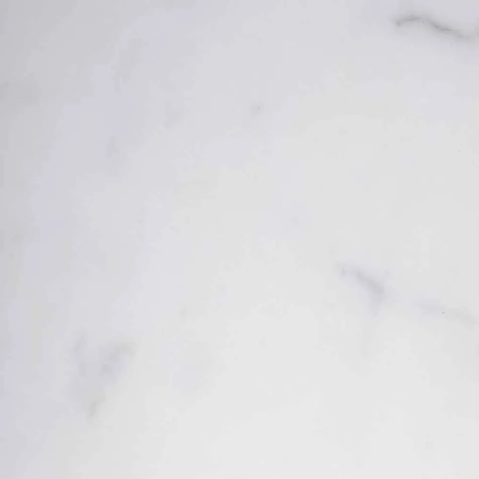 Candelabro de mármol Carrara, Marquinia y latón Hecho en Italia - Braxton Viadurini