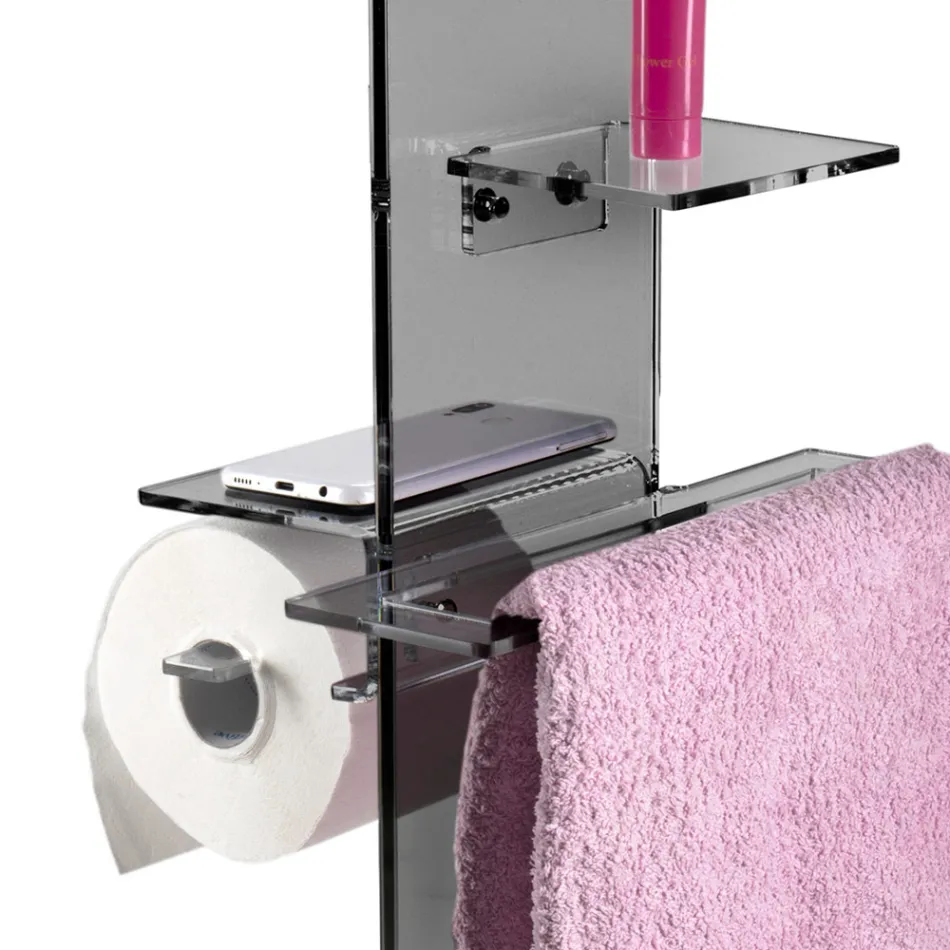 Portarrollos, Toallero y Jabonera para Bidet Made in Italy - Pluto Viadurini