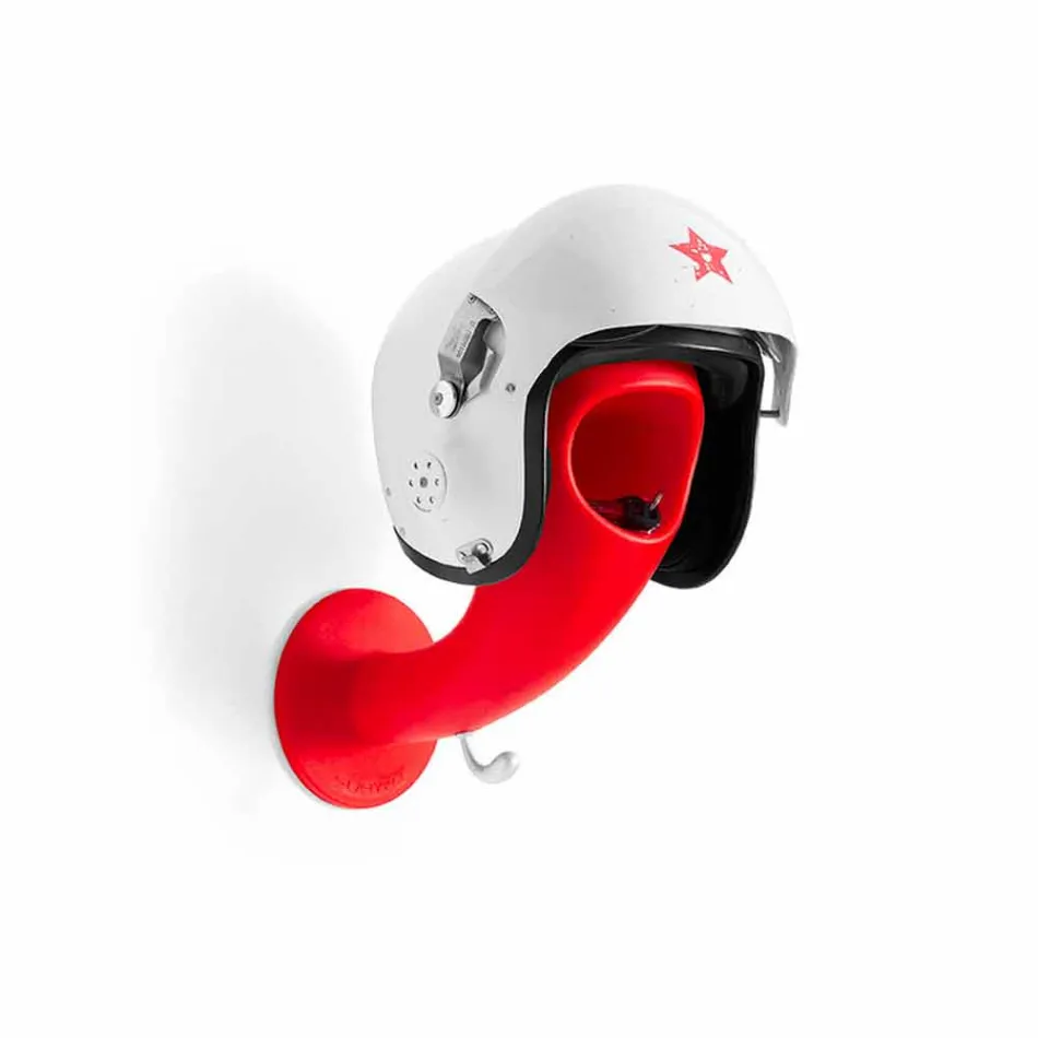 Soporte para casco o colgador de pared de colores, 6 piezas - Crazy Head by Myyour Viadurini