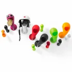 Soporte para casco o colgador de pared de colores, 6 piezas - Crazy Head by Myyour Viadurini