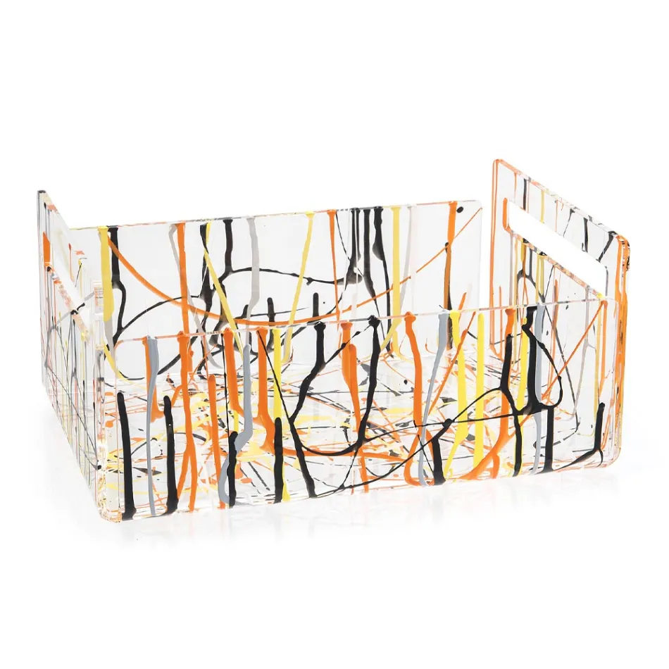 Frutero moderno de plexiglás de colores Made in Italy - Multifruits Viadurini