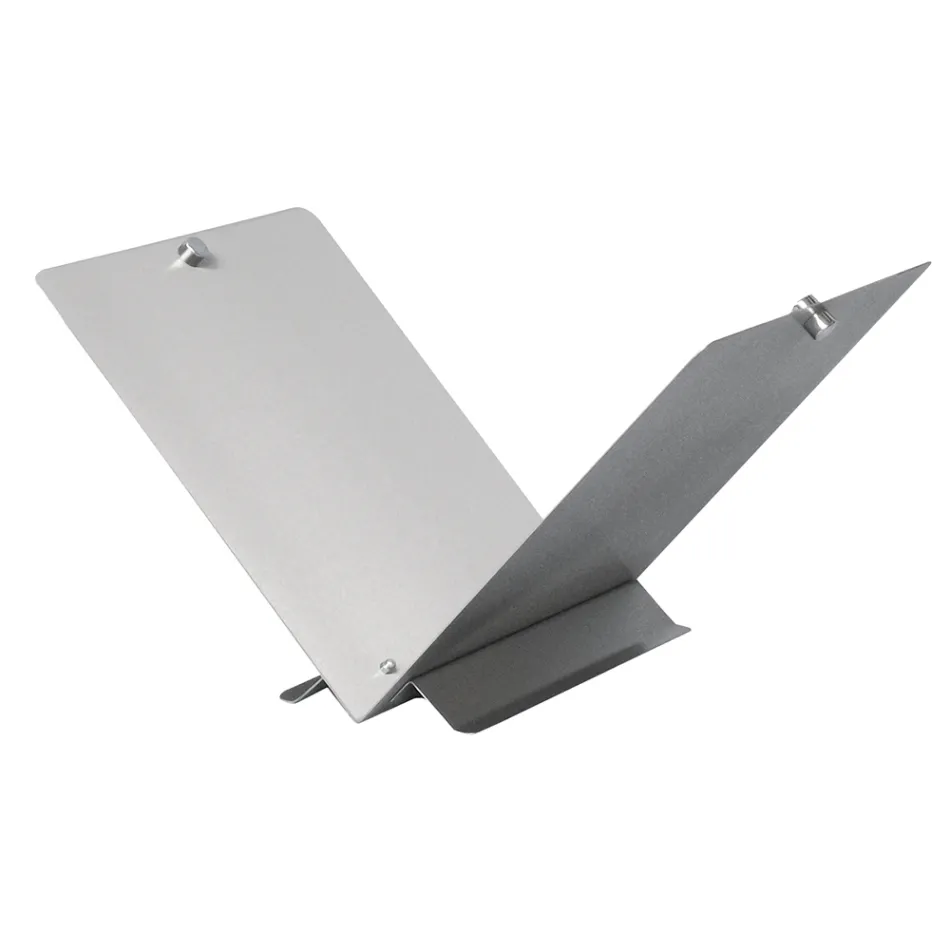 Porta madera en forma de libro abierto en metal o acero Made in Italy - Falco Viadurini