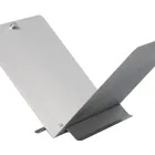 Porta madera en forma de libro abierto en metal o acero Made in Italy - Falco Viadurini