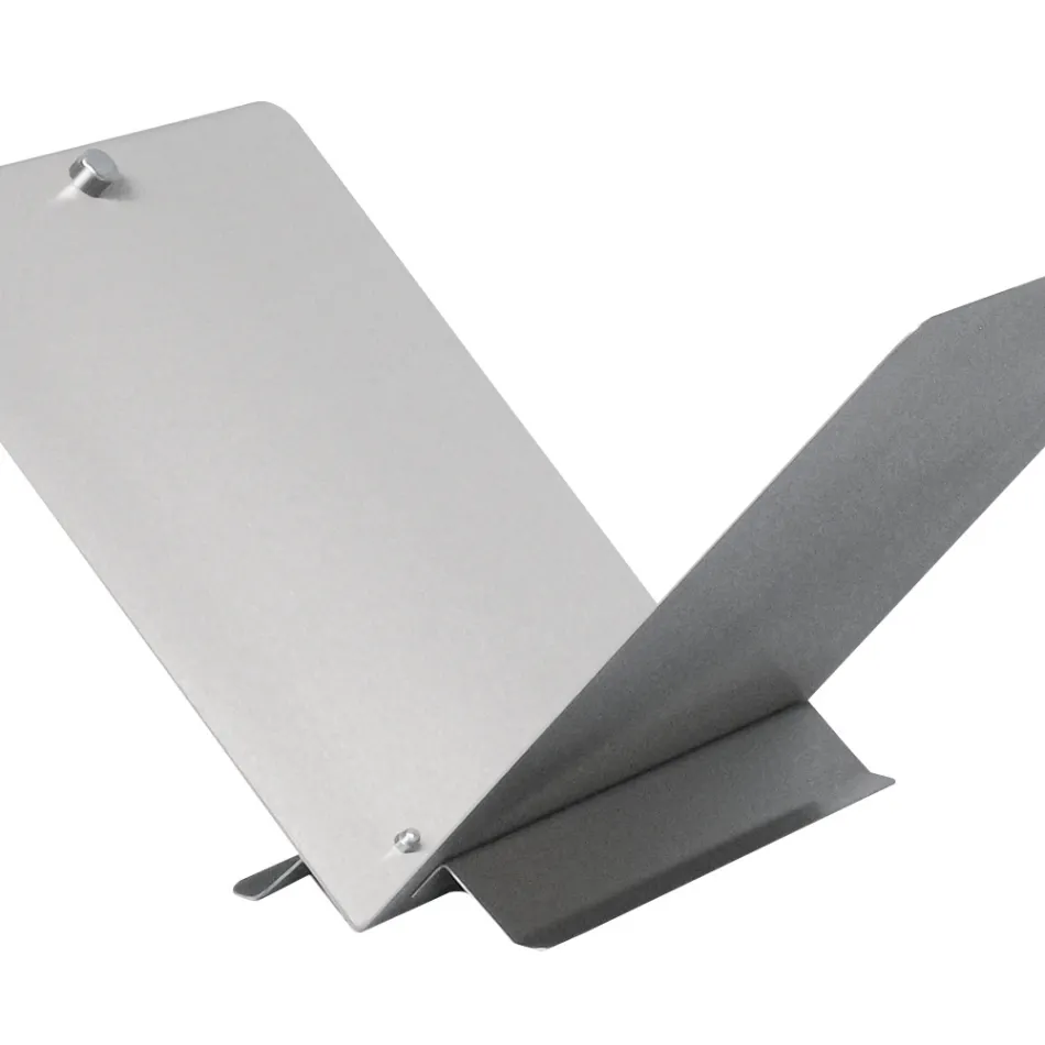 Porta madera en forma de libro abierto en metal o acero Made in Italy - Falco Viadurini