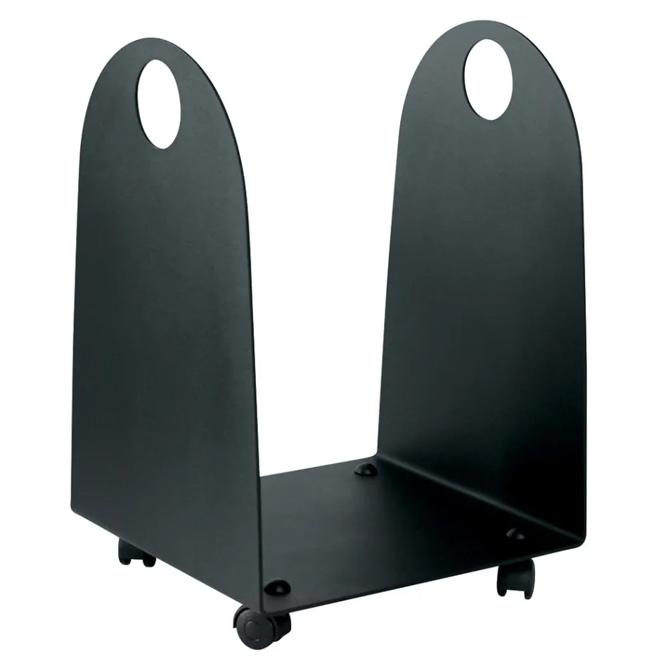 Soporte de madera con ruedas y asas de metal Made in Italy - Gaviota Viadurini