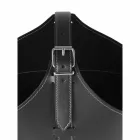 Portalegna desde el interior de la rueda en un cuero regenerado moderna Fabia Viadurini