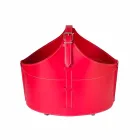 Portalegna desde el interior de la rueda en un cuero regenerado moderna Fabia Viadurini