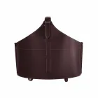 Portalegna desde el interior de la rueda en un cuero regenerado moderna Fabia Viadurini