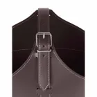 Portalegna desde el interior de la rueda en un cuero regenerado moderna Fabia Viadurini