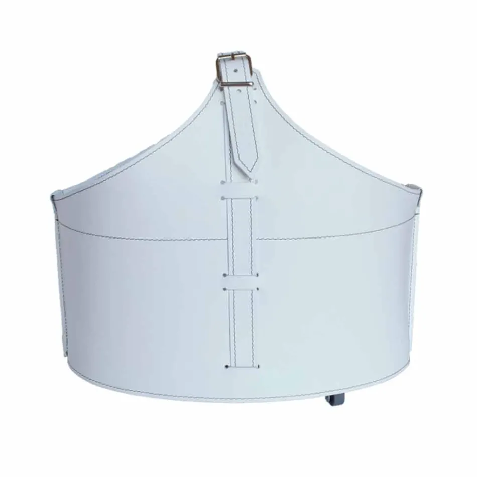 Portalegna desde el interior de la rueda en un cuero regenerado moderna Fabia Viadurini