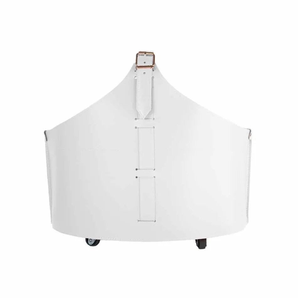 Portalegna desde el interior de la rueda en un cuero regenerado moderna Fabia Viadurini