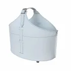 Portalegna desde el interior de la rueda en un cuero regenerado moderna Fabia Viadurini