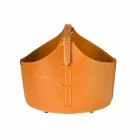 Portalegna desde el interior de la rueda en un cuero regenerado moderna Fabia Viadurini