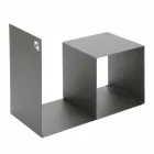 Soporte de madera para interior en acero coloreado con mesa de centro Made in Italy - Cecio Viadurini