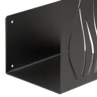 Soporte para leña interior en acero pintado Made in Italy - Ghino Viadurini