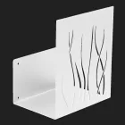 Soporte para leña interior en acero pintado Made in Italy - Ghino Viadurini