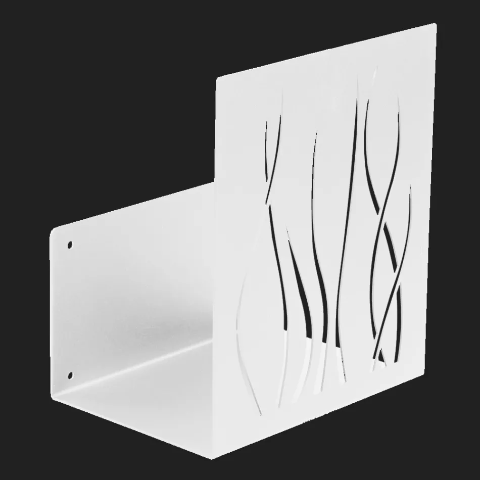 Soporte para leña interior en acero pintado Made in Italy - Ghino Viadurini