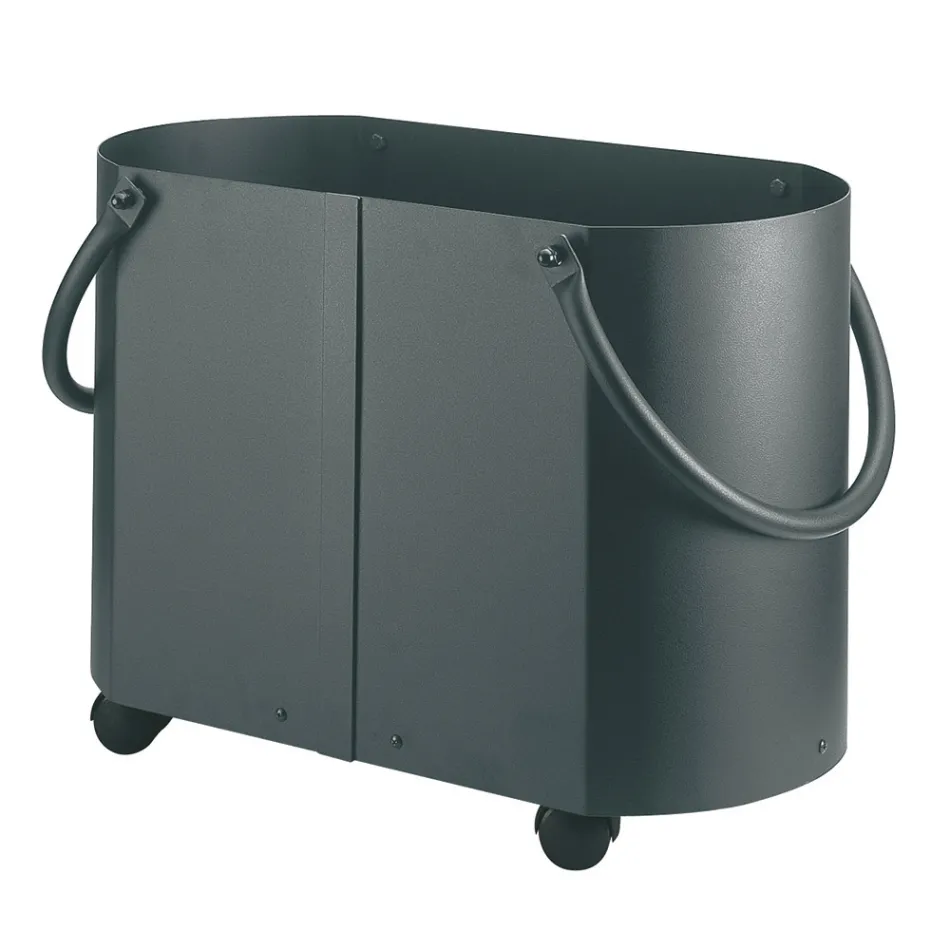 Porta madera en diferentes acabados con 2 asas laterales Made in Italy - Impala Viadurini