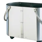 Porta madera en diferentes acabados con 2 asas laterales Made in Italy - Impala Viadurini