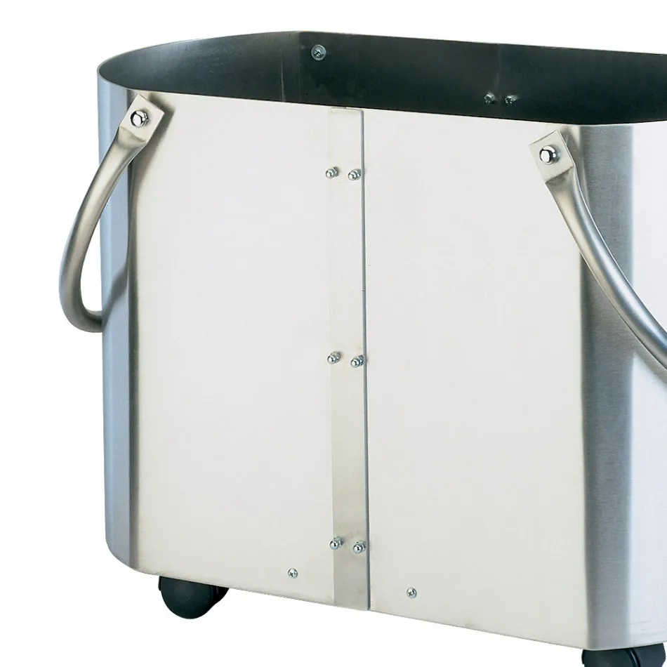 Porta madera en diferentes acabados con 2 asas laterales Made in Italy - Impala Viadurini