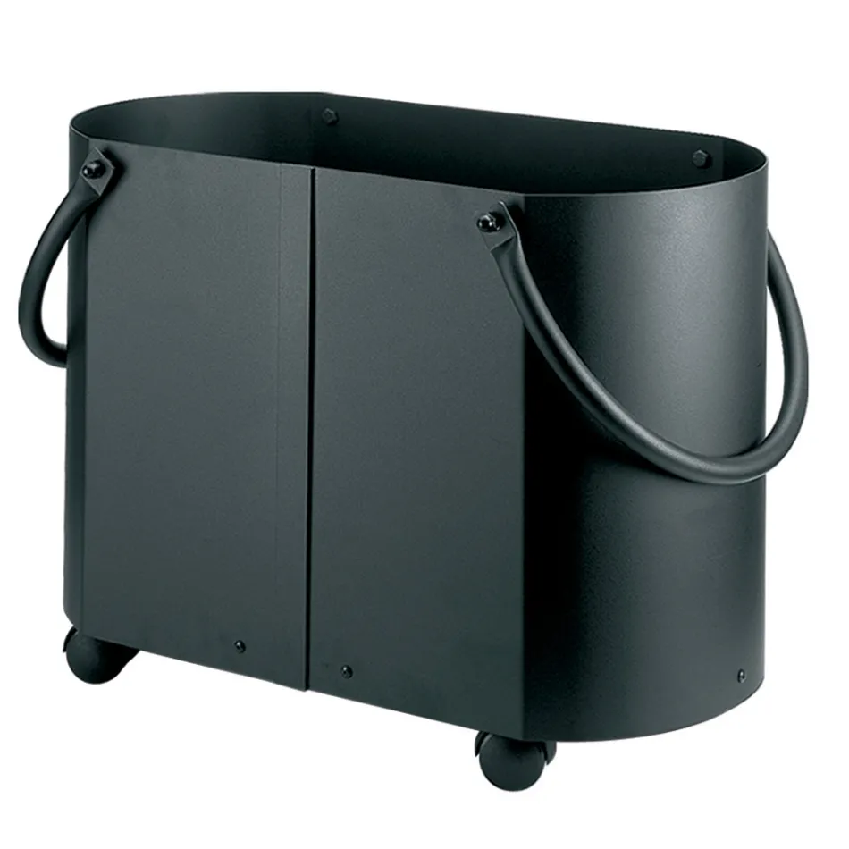 Porta madera en diferentes acabados con 2 asas laterales Made in Italy - Impala Viadurini