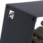 Soporte para troncos de suelo moderno en acero pintado Made in Italy - Demetra Viadurini