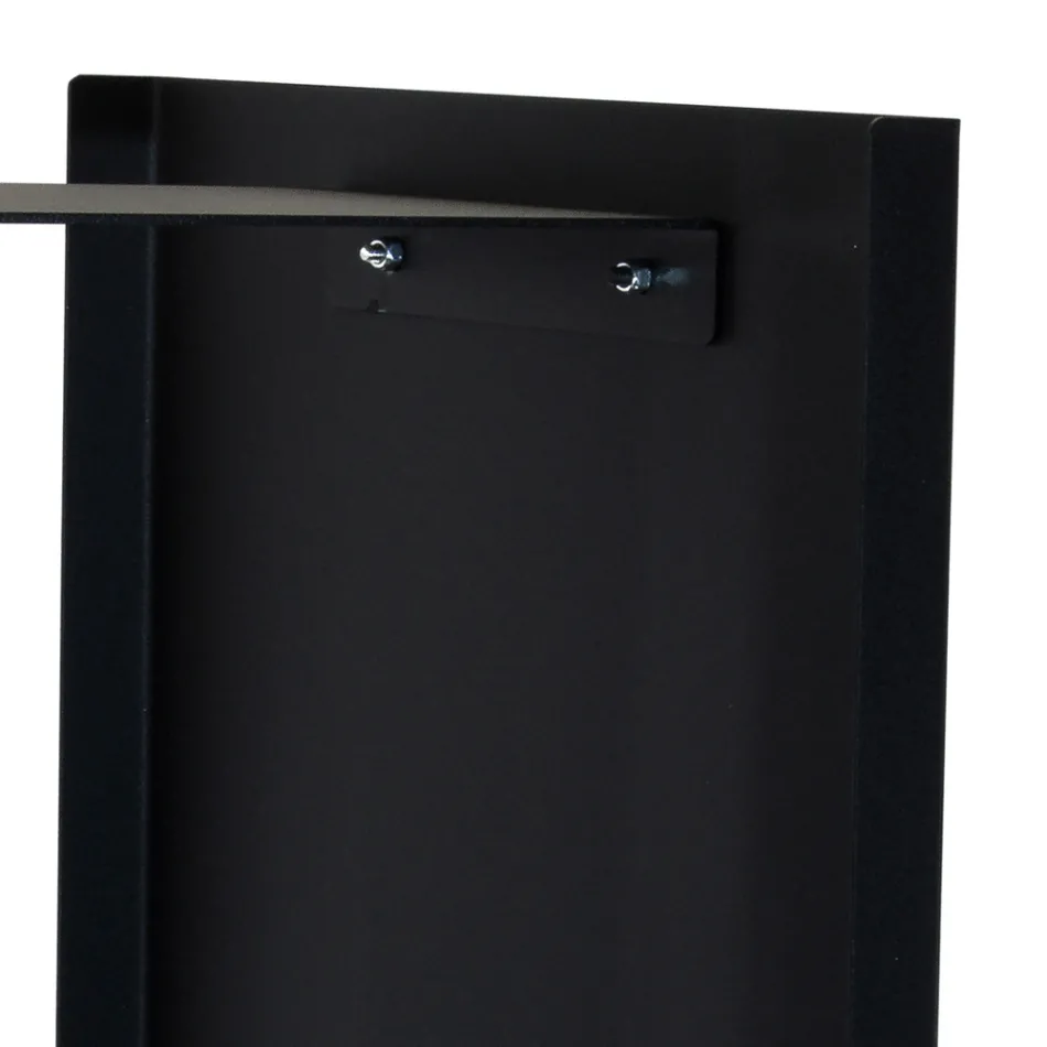 Porta troncos moderno en acero pintado Made in Italy - Patrik Viadurini