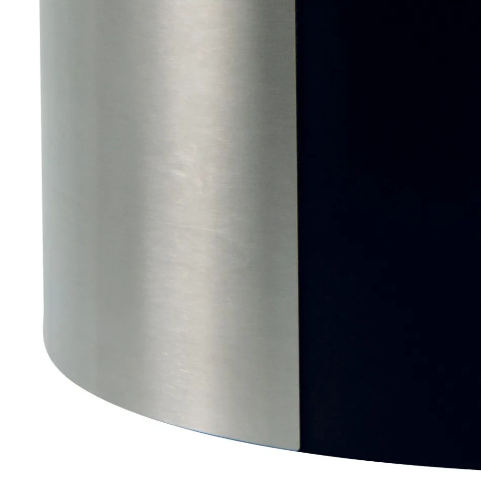 Soporte de madera moderno de metal con ruedas Made in Italy - Lápiz Viadurini