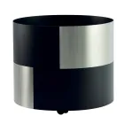 Soporte de madera moderno de metal con ruedas Made in Italy - Lápiz Viadurini